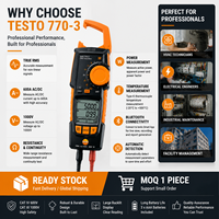 Clamp Meter TRMS Profesional 600A Multimeter Digital dengan Bluetooth untuk Pengujian Listrik HVAC