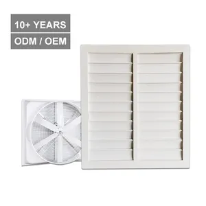 Workshop HVAC System Pvc Shutter Ventilation Louver Air Vent Pvc Gravity Air Louver