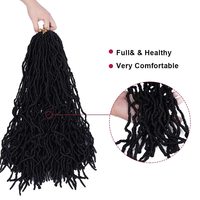 En gros Synthétique Tressage Extensions de Cheveux Dreadlocks Ombre Brun Couleur Doux Droite Faux Locs Crochet Tresses Cheveux