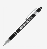 Stylo publicitaire personnalisé avec logo, triple couleur, bille et pointe tactile 2-en-1, 3 encres, pour promotion, vente en gros et en vrac