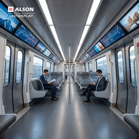 Pantallas LED de Video Wall 4K de Instalación Fija para Interiores ALSON con Alto Brillo, Ideales para Publicidad y Señalización en el Metro