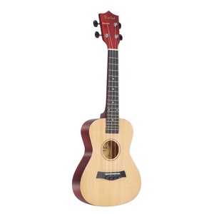 Klassische 23-Zoll Hawaiianische 4-Saiten-Ukulele mit Vollständigem Lindenholz-Korpus und Polierter Oberfläche, Hergestellt aus Lindenholz, Kraftpapier-Box - Product Image 4