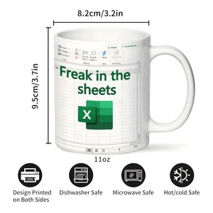 Taza de Café Creativa con Diseño de Hoja de Cálculo Excel, Regalo Personalizado para Amantes del Café, Divertida y Genial, Taza de Café Electrónica con Hoja de Cálculo Excel - Product Image 3