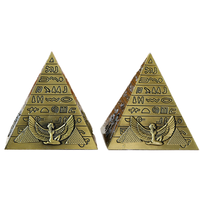 Pyramide en métal égyptien fabriqué à la main modèle Unique fer bureau décor cadeau pour les amateurs d'histoire ancienne egypte Souvenir à collectionner