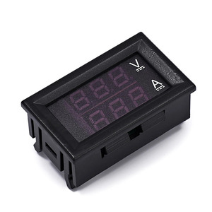 Voltímetro <span class=keywords><strong>y</strong></span> Amperímetro <span class=keywords><strong>Digital</strong></span> DC <span class=keywords><strong>0</strong></span>-<span class=keywords><strong>100V</strong></span> <span class=keywords><strong>10A</strong></span>, Detector de Voltaje <span class=keywords><strong>y</strong></span> Corriente con Pantalla Dual, Medidor de Panel, Indicador de Amperios <span class=keywords><strong>y</strong></span> Voltios, LED Rojo <span class=keywords><strong>y</strong></span> Azul de <span class=keywords><strong>0</strong></span>.28 Pulgadas - Product Image 3
