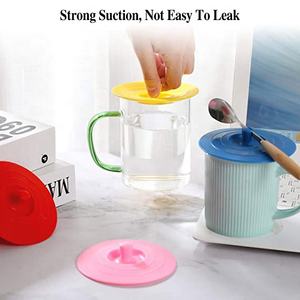 Couvre-tasses en silicone multicolores personnalisés pour tasses à thé et soucoupes, design universel, tasses à café avec théière pour les voyages - Product Image 4