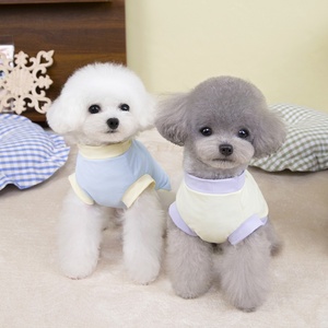 Ropa para perros Primavera Verano Ropa fina para mascotas Gato <span class=keywords><strong>Bichon</strong></span> Transpirable Perros pequeños Fabricante 25 Bolsillo Oso Camiseta - Product Image 4