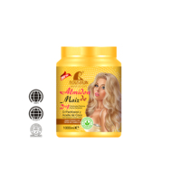 ROUSHUN Dona Gala Masque Crème Capillaire 2-en-1 avec D-Panthénol et Huile de Coco Hydratant Fixation Forte Traitement Coiffant pour Cheveux Bouclés et Frisés