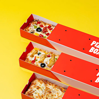 Caja de Cartón Personalizada para Alimentos, Caja Triangular Individual para Pizza de Una Rebanada, para Llevar
