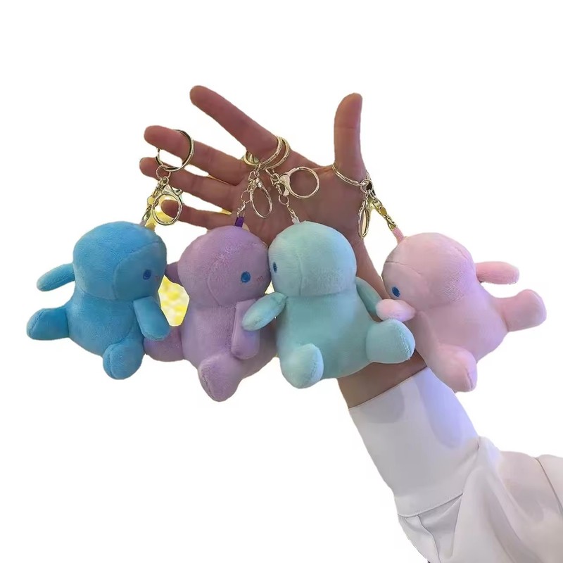 Hot Selling Super Soft Dinosaur Keychain