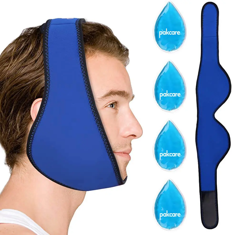 Benutzer definierte Jaw Ice Pack Weisheit zähne Hot Cold Gel Pack Kopf wickel zur Linderung von Munds ch merzen im Gesicht