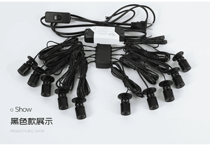 1 à 10 pièces de spots <span class=keywords><strong>LED</strong></span> pour armoire 1W 220V 110V, pour présentoirs, comptoirs, caves à vin, garages, vitrines et étagères - Product Image 3