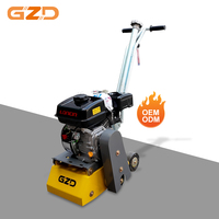 GZD OEM Scarificateur à béton thermique 13 CV, Fraiseuse de surface à essence, Machine de fraisage routier à marche automatique