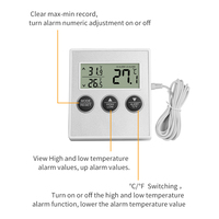 Thermomètre numérique pour réfrigérateur, congélateur et chambre froide avec alarme de température