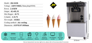 Snack thiết bị 3 vòi phun ý <span class=keywords><strong>Ice</strong></span> Cream Maker 3 hương vị mềm phục vụ sữa chua đông lạnh <span class=keywords><strong>Ice</strong></span> Cream Máy làm - Product Image 6