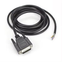 Elektronischer 9-Poliger 28AWG Mini-DIN 9-Pin MD9-Pin Stecker PVC/PBT-Isolierung zu Abisoliertem Verzinntem Kabelbaum