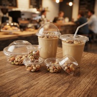 Gobelets jetables personnalisés KAIDA en PET de 16 oz avec logo pour fêtes, mariages, bubble tea et glaces - Design moderne fabriqué au Zhejiang