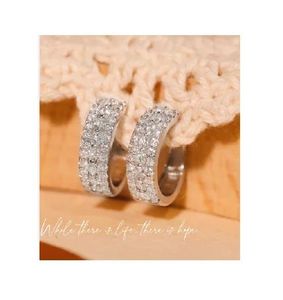 Pendientes de Oro de 18k de Lujo Xinfly, Juego de Joyería para Novia, Regalo de Boda con Diamantes, Hipoalergénicos y Duraderos para Piel Sensible - Product Image 1