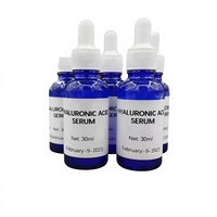 Sérum Liquide Végétalien Bio à l'Acide Hyaluronique Formule Clinique OEM 30ml pour Visage et Corps Anti-Âge Éclaircissant Anti-Rides