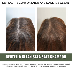 Champú y acondicionador Vegano para el cabello, nuevo estilo, logotipo personalizado, champú orgánico <span class=keywords><strong>de</strong></span> <span class=keywords><strong>sal</strong></span> marina Centella, exfoliante para el cuero cabelludo - Product Image 5
