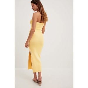 Nuevo Producto: Vestido Sexy Ajustado sin Espalda para Mujer, Vestido Sólido sin Tirantes - Product Image 6