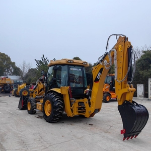 Excellent Quality 4x4 Caterpillar 420F Backhoe Loader with H-shaped <b>Stand</b> Yunnei <b>Engine</b> 70KW 5Ton Rated Load in Shanghai - Product Image 3
