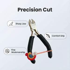 迷你多功能斜口钳碳钢镀镍铁表面软握塑料手柄DIY级OEM服务 - Product Image 2