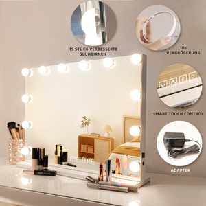 Gương trang điểm có 15 bóng đèn LED 3 chế độ chiếu sáng màu Gương trang điểm có đèn cho bàn trang điểm và phòng ngủ - Product Image 3