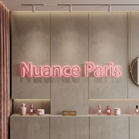 Panneau LED publicitaire lumineux pour table, idéal pour l'entreprise, le comptoir ou comme logo mural.