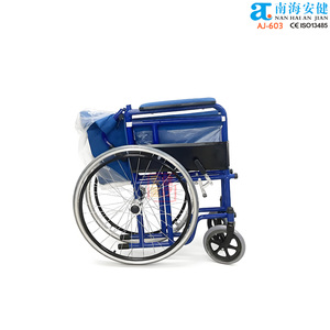 AJ-603 Équipement médical d'hygiène et de réadaptation à domicile <span class=keywords><strong>pour</strong></span> personnes handicapées, fauteuil roulant manuel à cadre en acier - Product Image 6