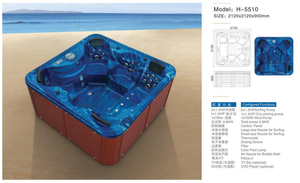 Balboa controlado acrílico Hottub Spa al aire libre, 4m Swim Spa, Spa al aire libre Masaje Hottub - Product Image 2