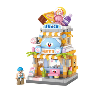 Modellino di Negozio in Miniatura 1:8, Regalo, Negozio di Snack e Cancelleria, Kit di Costruzioni con Mattoncini, Scatola in Plastica, Giocattolo Unisex per Bambini - Product Image 2