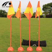 Vente en gros de haute qualité pour l'entraînement de vitesse et d'agilité, mâts et bases de drapeau d'angle, ensemble d'équipement d'entraînement de football