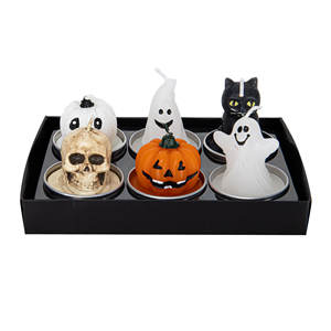 ENSEMBLE DE 6 BOUTEILLETTES DE CIRE EN FORME D'Halloween - Product Image 1