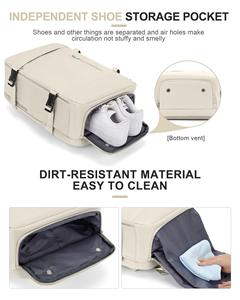 Sac à dos d'affaires imperméable de grande capacité personnalisé, pour le sport en plein air, les voyages, avec un compartiment à chaussures pratique - Product Image 6