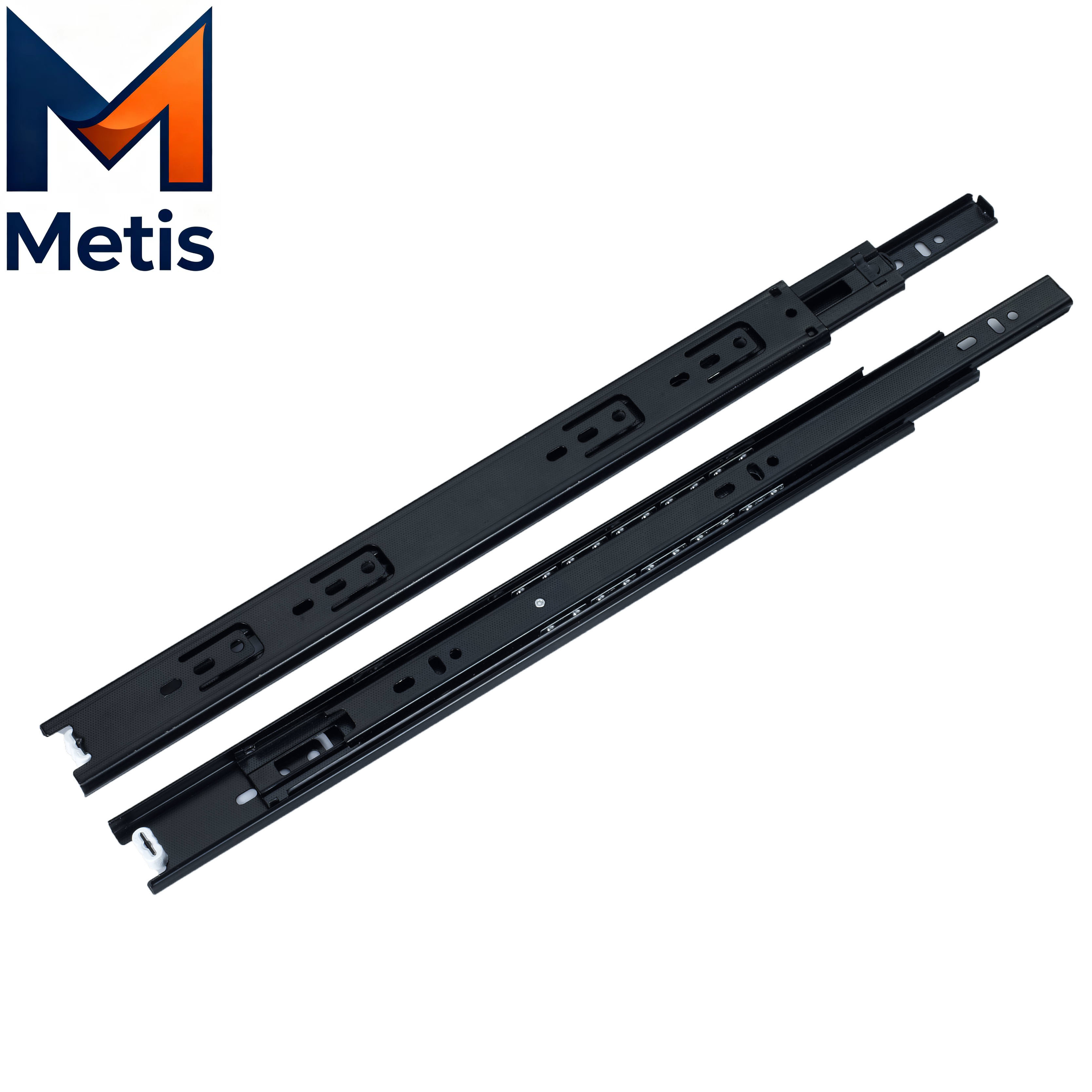 Black-Soft close drawer slide