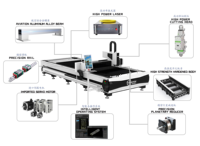 Découpeuse laser à fibre 4015 3000W Raycus CNC pour tôles métalliques, acier au carbone, acier inoxydable, refroidie par eau, prix usine, livraison directe