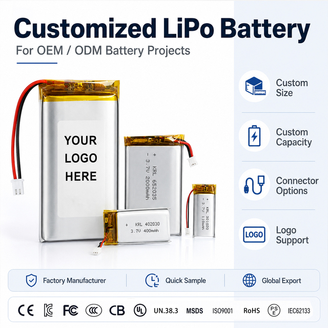 3.7V 210mAh 302525 Ultra Thin Flat Lipo Cell OEM ODM Custom Solution for NFC RFID Smart Label IoT Sensor Lipo Battery