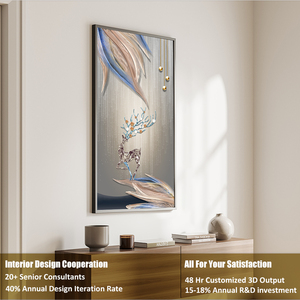 UNART Dipinto su <span class=keywords><strong>Tela</strong></span> Nordico Astratto Geometrico in Cristallo di Porcellana Murale Moderno per Soggiorno <span class=keywords><strong>Poster</strong></span> Stampe da Parete Decorazioni Moderne per la Casa - Product Image 3