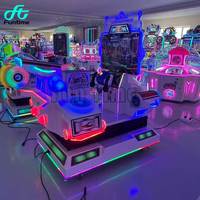 Jeu à pièces, jeu de course de moto dynamique, machine de jeu de course de moto de simulation dynamique en salle pour enfants.