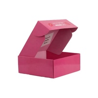 Impression personnalisée mignon rose velours lilas couleur boîtes de papier d'expédition Carton postal vêtements de luxe commerce électronique postal enveloppe boîte-cadeau