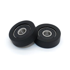 Roulettes de porte et de fenêtre plates 625RS fournies par le fabricant, 5*22*7mm, roulements pour salle de douche, revêtement en caoutchouc plastique, rouleaux en acier - Product Image 1