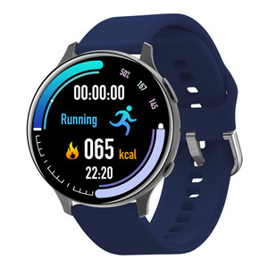 Montre connectée ronde AT <span class=keywords><strong>2</strong></span> avec appel Bluetooth, fréquence cardiaque, pression artérielle, modes multisports, montre connectée pour femmes et hommes - Product Image 1