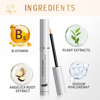 Sérum de croissance des cils naturel, végétalien et biologique, sûr, pour extensions de cils, personnalisable en usine, vente en gros, marque privée