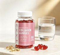 Gummies de collagène en gros avec biotine et vitamine C, 60 gummies pour femmes, favorisent la santé de la peau, des cheveux, des ongles et des articulations, complément beauté