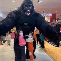 Casque de Mascotte Gonflable Personnalisé 2M 2.6m 3m en Peluche Gorille Chameau King Kong pour Adulte Unisexe, Idéal pour Fêtes de Noël, Carnavals et Promotions