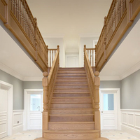 Poteau de balustrade en bois massif pour escalier en colimaçon, pour Villa, Hôtel, Appartement, avec poutre de support et montante, pour intérieur, salon
