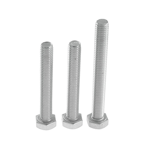 สลักเกลียวหกเหลี่ยมมาตรฐาน DIN M6 M8 M10 Din933 สแตนเลสเกรด A2/A4 ผิวเรียบ สำหรับอุตสาหกรรม - Product Image 6