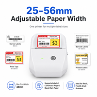 Penjualan Panas Printer Label Barcode Thermal Langsung Mini Portabel 56mm B11 203dpi Baterai 1200mAh ESC/POS Stok Tersedia