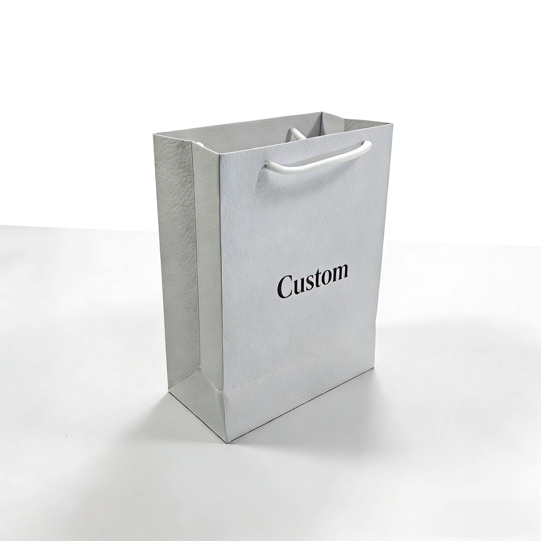 Custom Eco-Friendly Paper Tote Bag With Offset/Digital Printing For Clothing Milk Tea & Coffee Takeaway Cosmetic Packaging